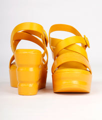 Women Yellow Casual Sandals