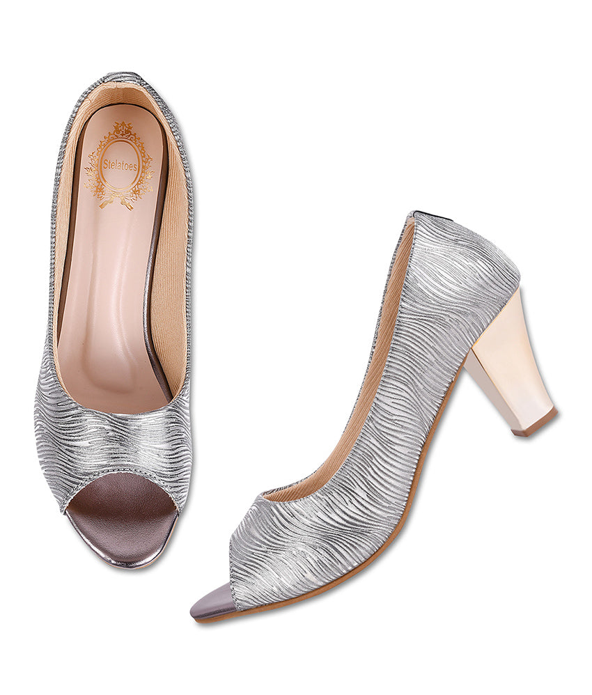 Buy Peep Toe Heels Online, Peep Toe Shoes, Sandals India - Stelatoes