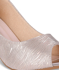 Women Gold Party Peep Toes