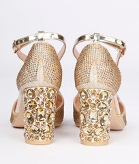 Women Gold Wedding Sandals