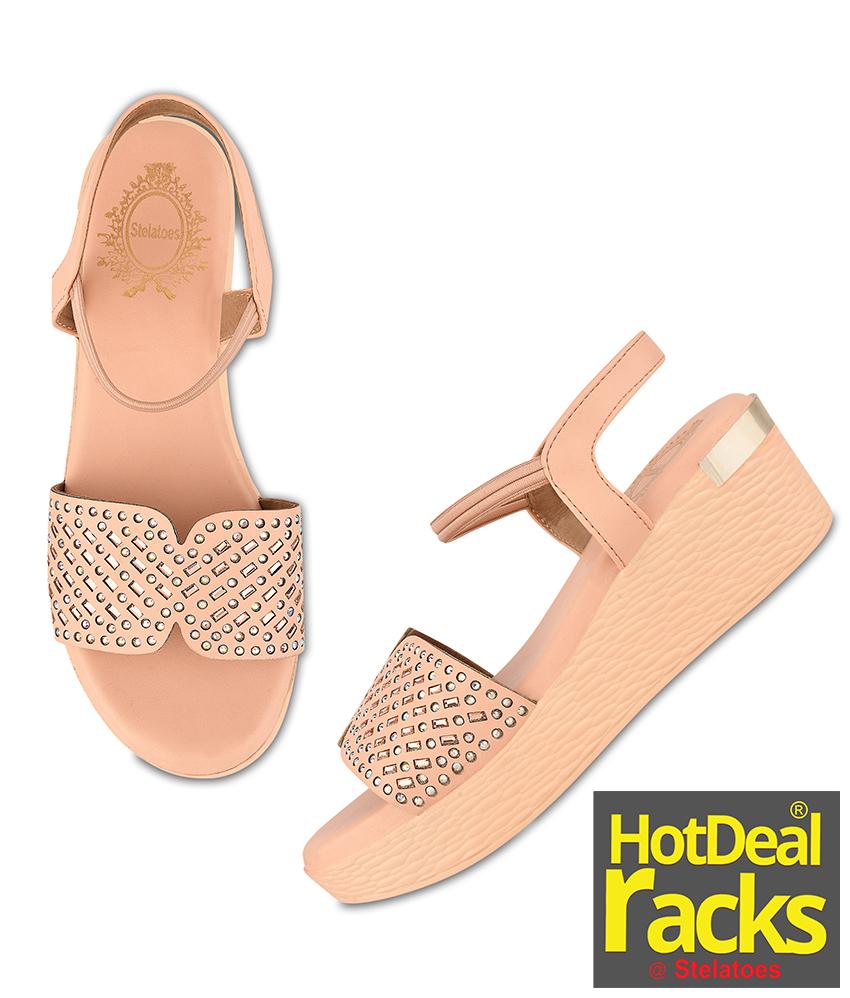 Buy Beige Heeled Sandals for Women by Five By Inc.5 Online | Ajio.com