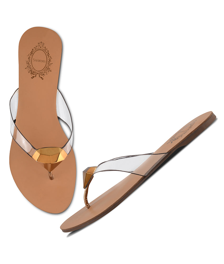 Women Antique Thong Cut Casual Sandals