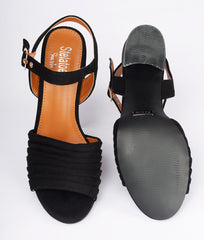 Women Black Casual Sandals