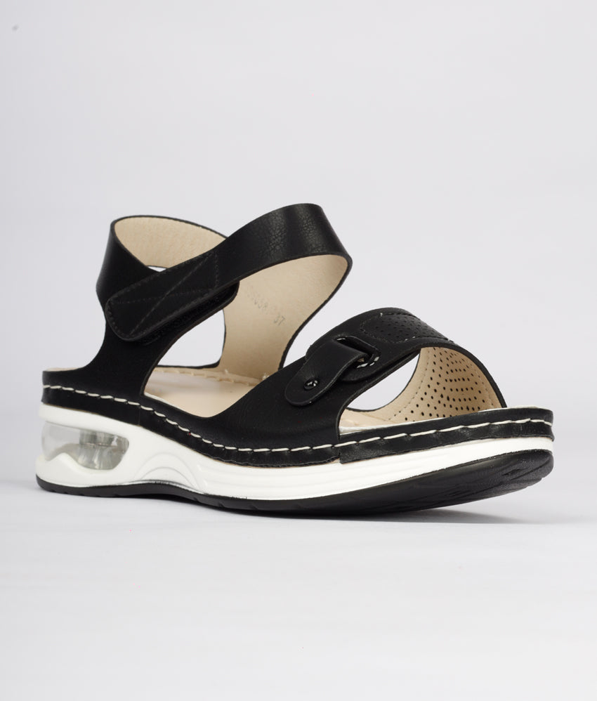 Women Black Casual Sandals