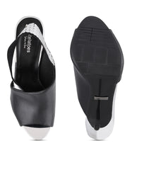 Women Black Party Peep Toes