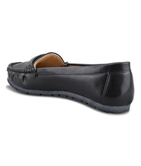 Women Black Urban Comfort Loafers