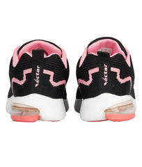 Women Black & Pink Fitness Sneakers