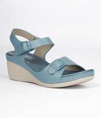 Women Blue Casual Sandals