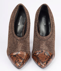 Women Brown Party Slip on