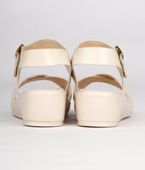 Women Cream Casual Sandals