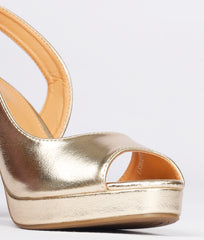 Women Gold Casual Peep Toes