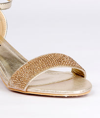 Women Gold Wedding Sandals