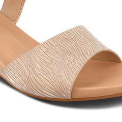 Women Gold Casual Sandals