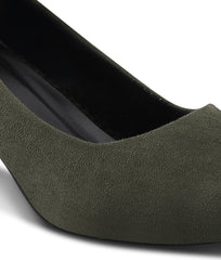 Women Green Formal Block Heel