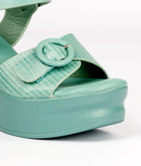Women Green Casual Sandals