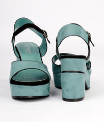 Women Green Urban Sandals