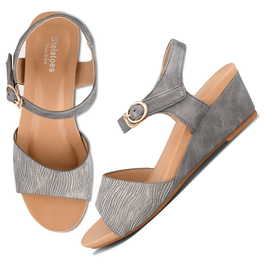 Women Grey Casual Sandals