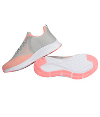 Women Grey & Pink Fitness Sneakers