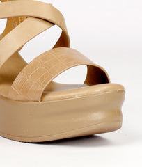 Women Khaki Casual Sandals