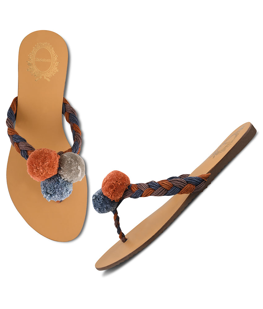 Women Multi Thong Cut Casual Sandals