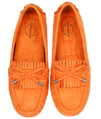 Women Orange Casual Loafers