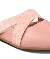 Women Pink Casual Mules