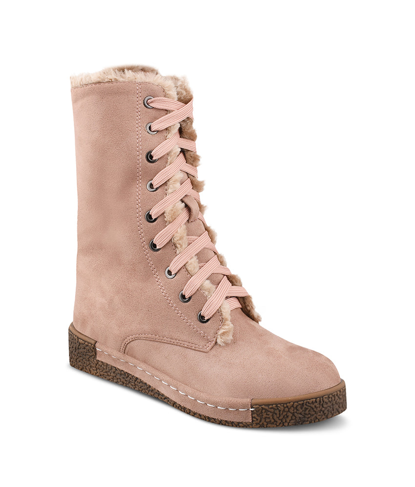 Women Pink Casual Snow Boots