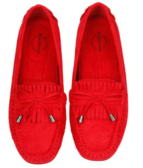 Women Red Casual Loafers