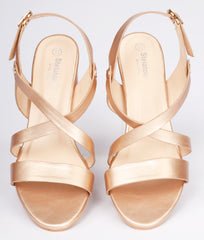 Women Rose Gold Casual Sandals