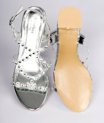 Women Silver Party Sandals