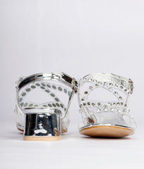 Women Silver Party Sandals