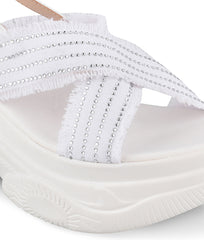 Women White Urban Sandals