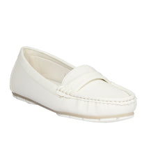 Women White Formal/Work Loafers