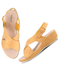 Women Yellow Formal/Work Sandals